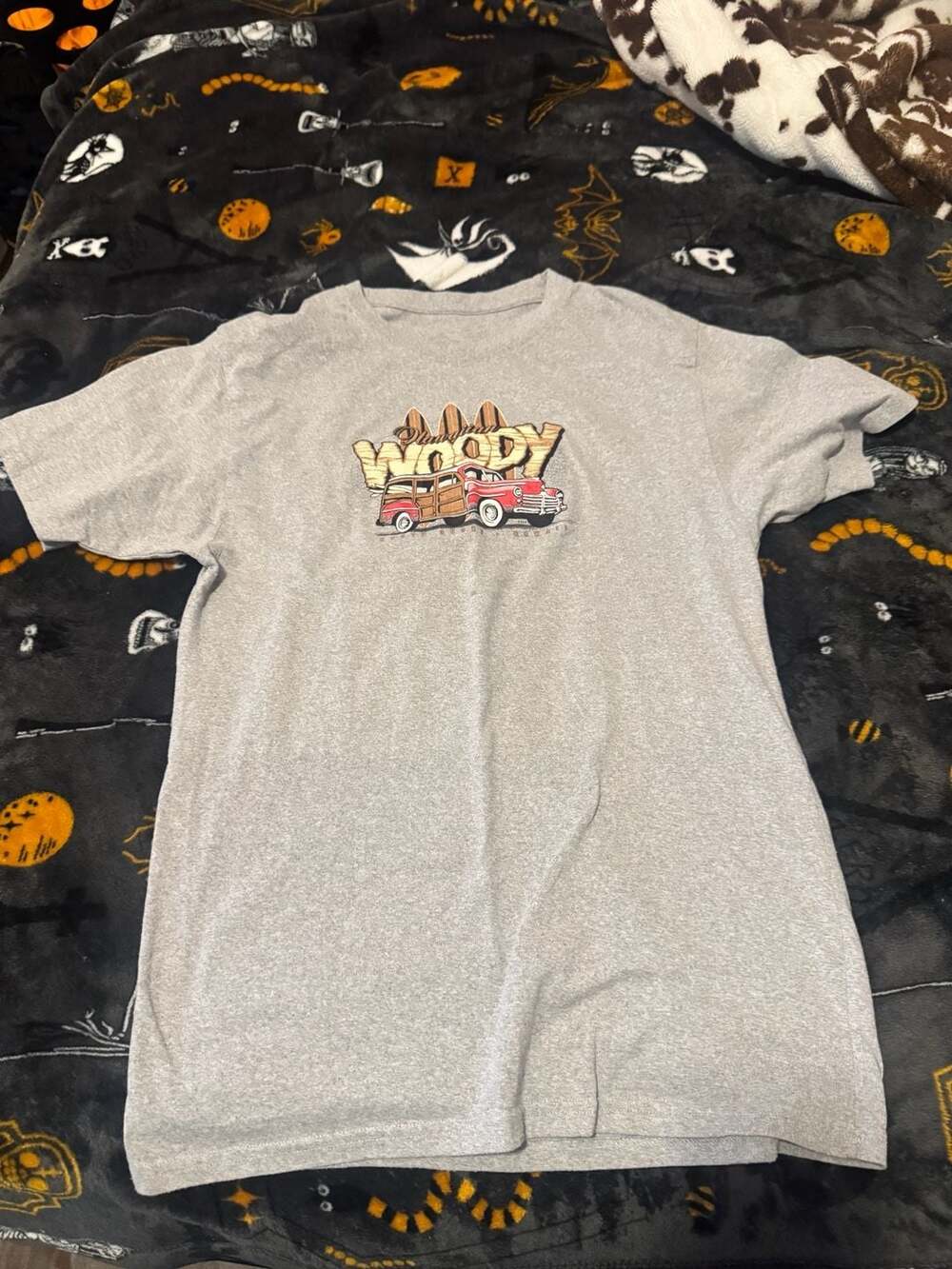 North Shore Hawaii Hawaiian Woody Station Wagon Graphic T-Shirt Gray